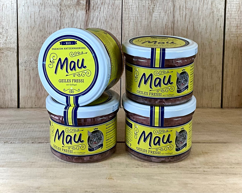 Organic Cat Food. Chicken 4 Pack. Glass Jars.